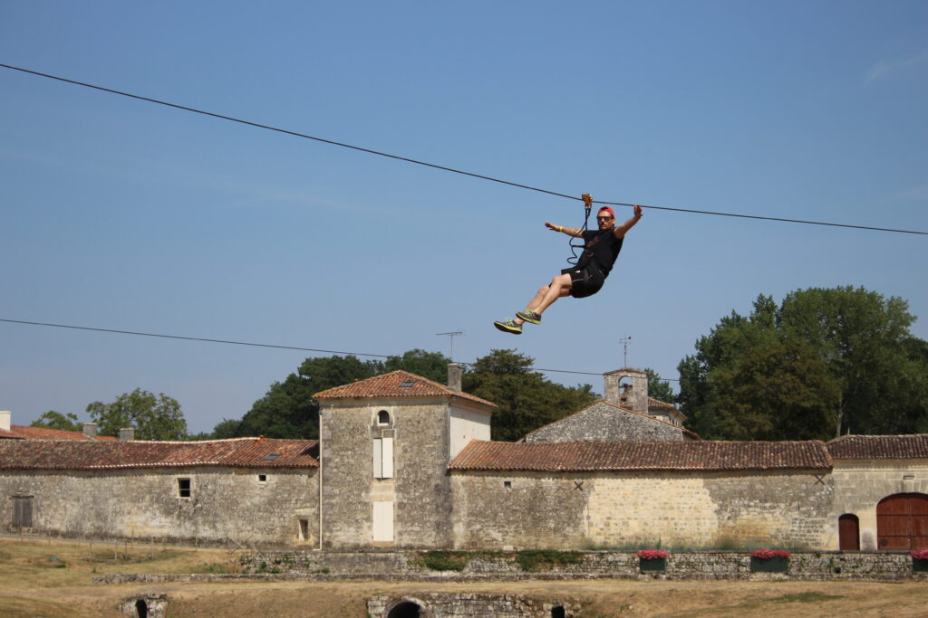 Tyrolienne de 200 mètres en Charente-Maritime