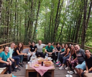 Repas convivial à l'occasion d'un séminaire